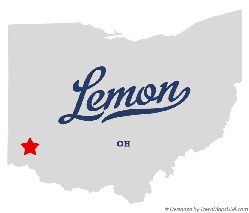 Map of Lemon Ohio OH