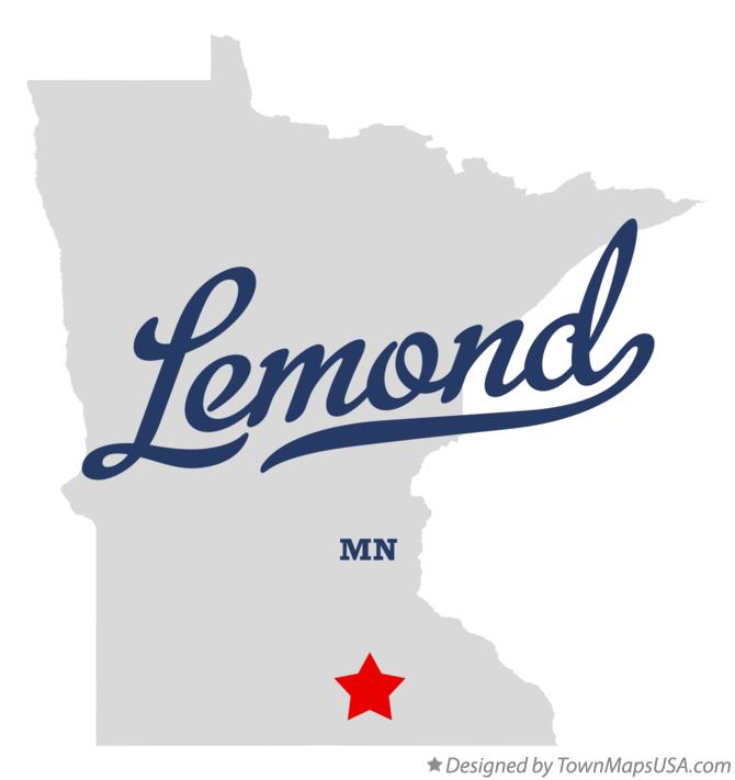 Map of Lemond Minnesota MN
