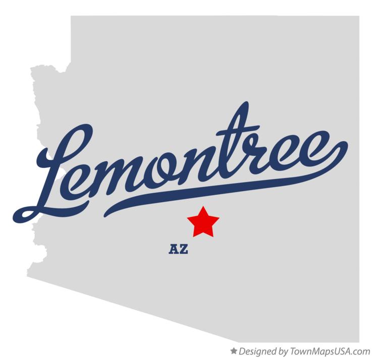 Map of Lemontree Arizona AZ