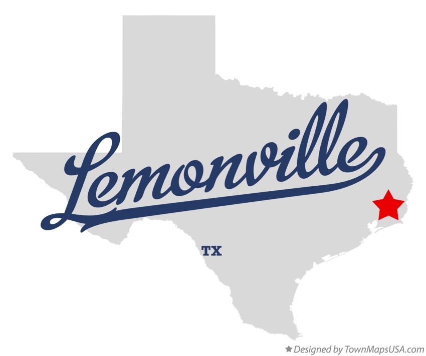 Map of Lemonville Texas TX