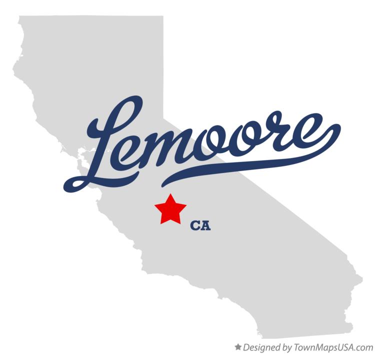 Map of Lemoore California CA