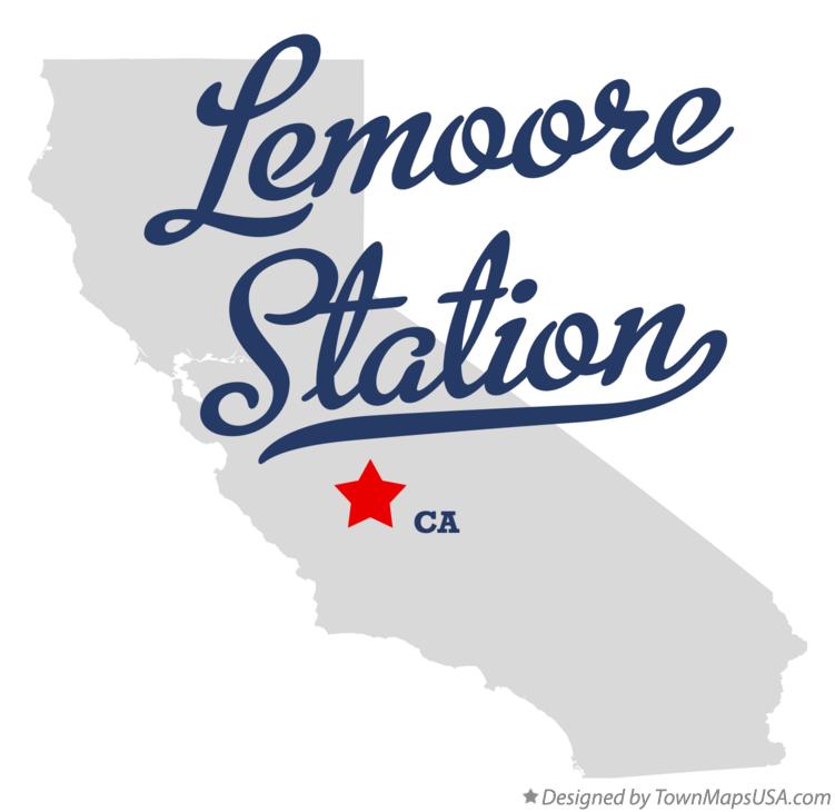 Map of Lemoore Station California CA