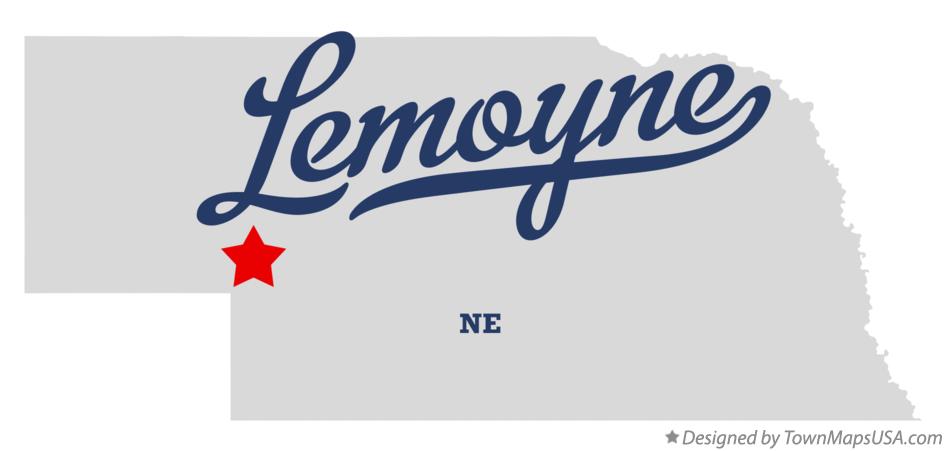 Map of Lemoyne Nebraska NE