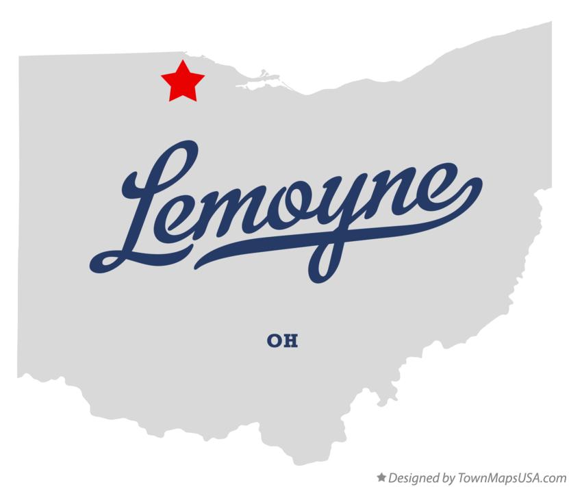 Map of Lemoyne Ohio OH