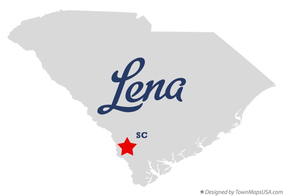 Map of Lena South Carolina SC