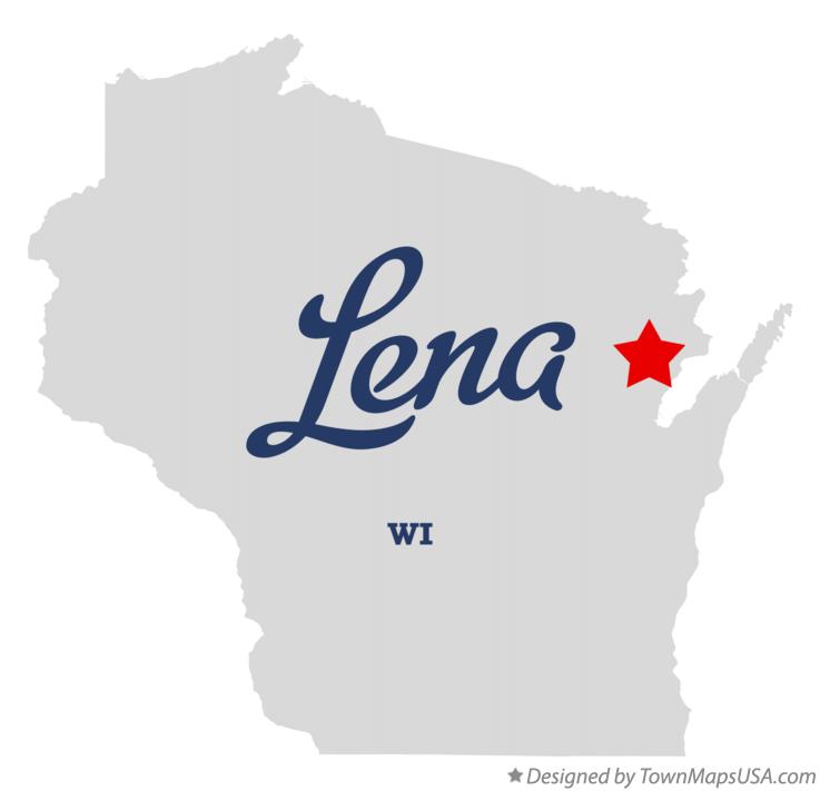 Map of Lena Wisconsin WI