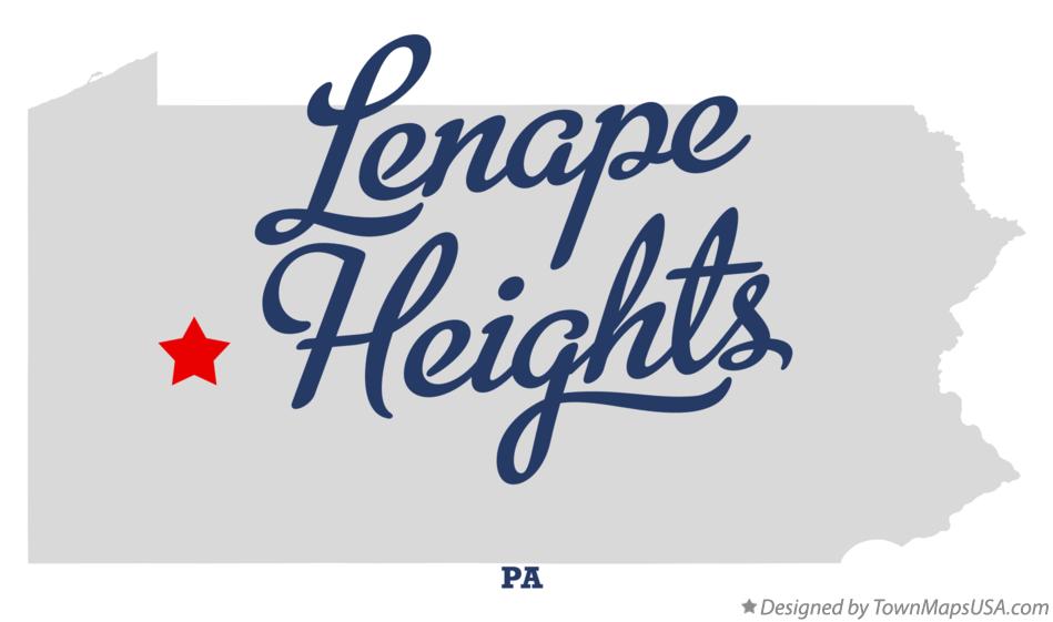 Map of Lenape Heights Pennsylvania PA