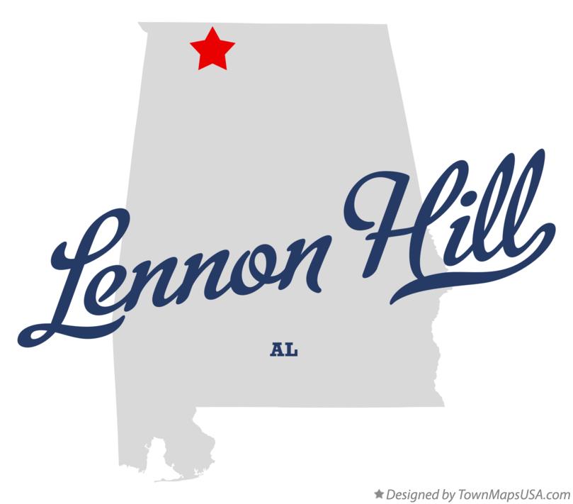 Map of Lennon Hill Alabama AL