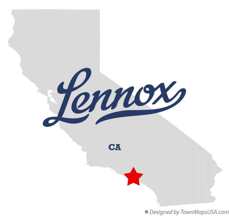 Map of Lennox California CA