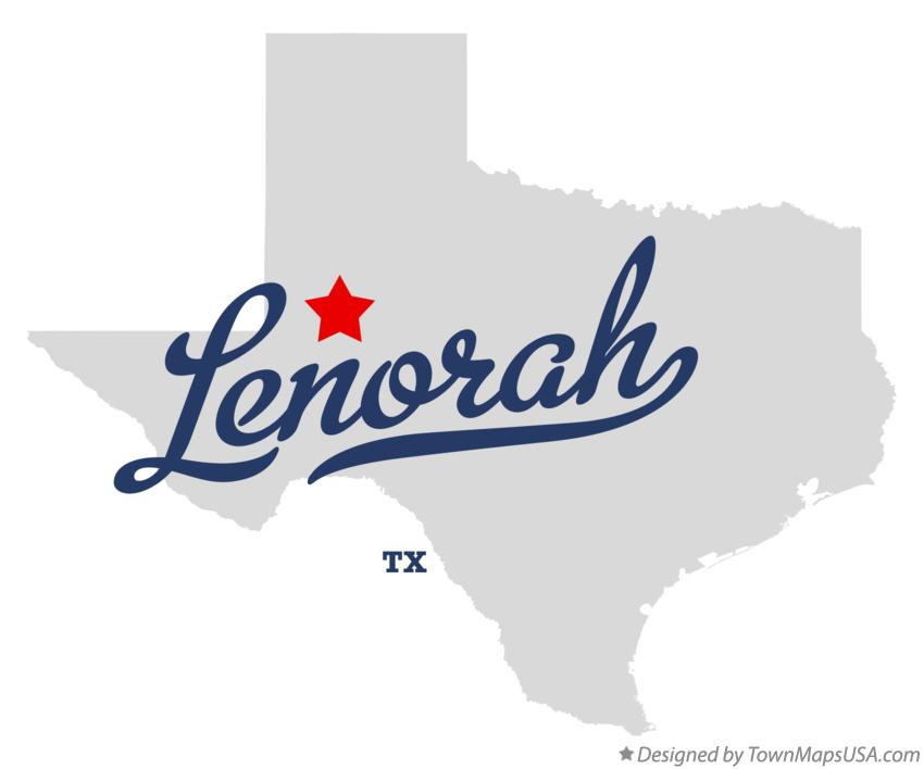 Map of Lenorah Texas TX
