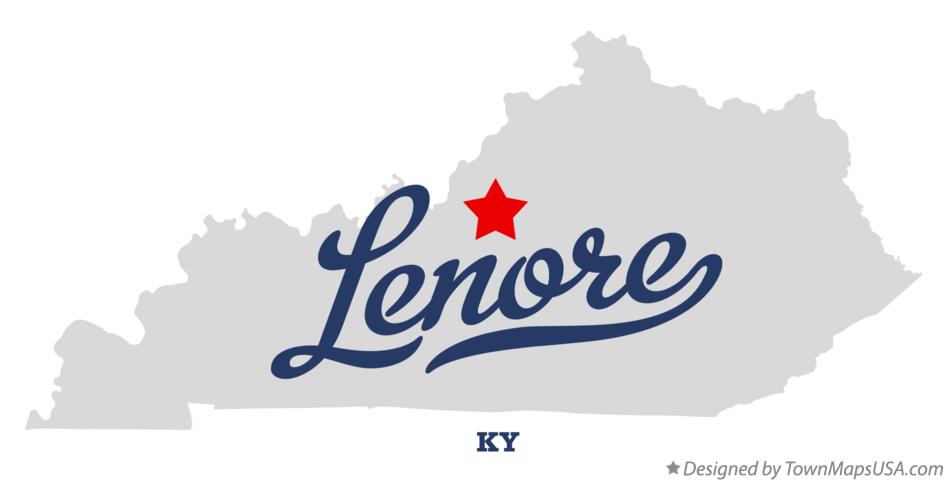 Map of Lenore Kentucky KY