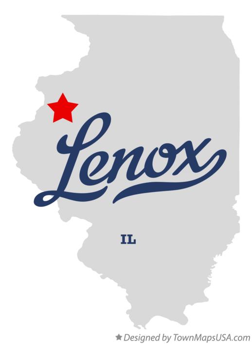 Map of Lenox Illinois IL