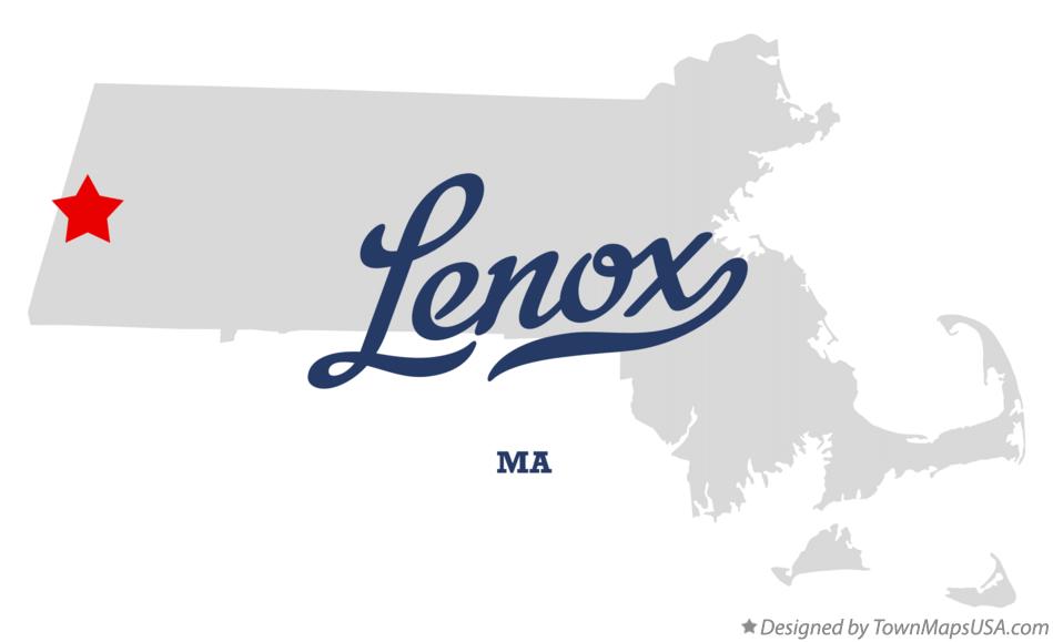 Map of Lenox Massachusetts MA