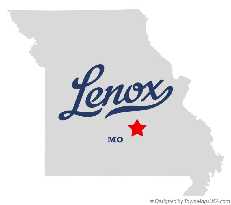 Map of Lenox Missouri MO