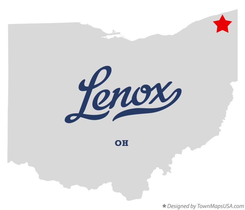 Map of Lenox Ohio OH