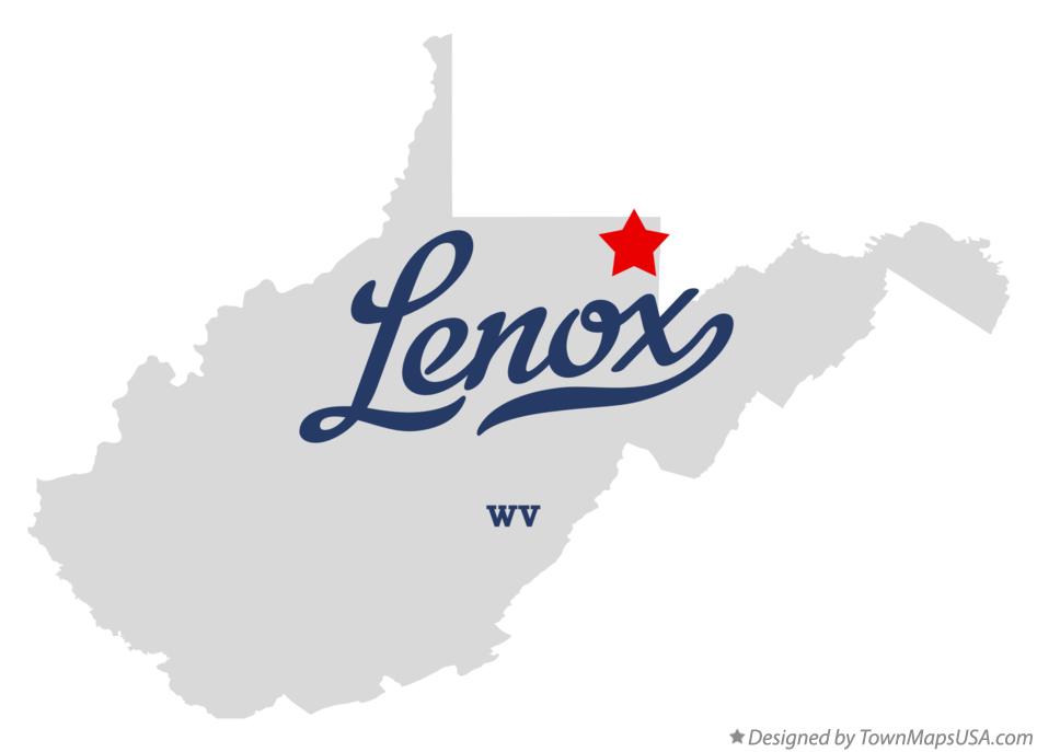 Map of Lenox West Virginia WV