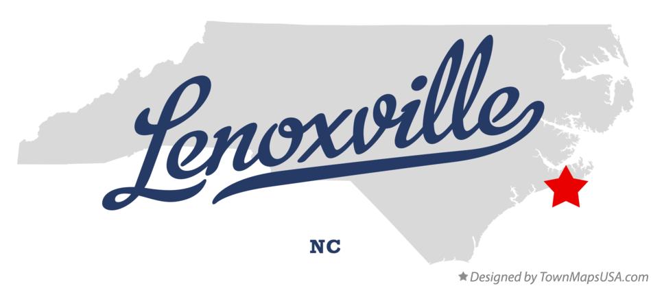 Map of Lenoxville North Carolina NC