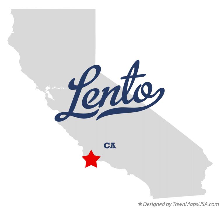 Map of Lento California CA