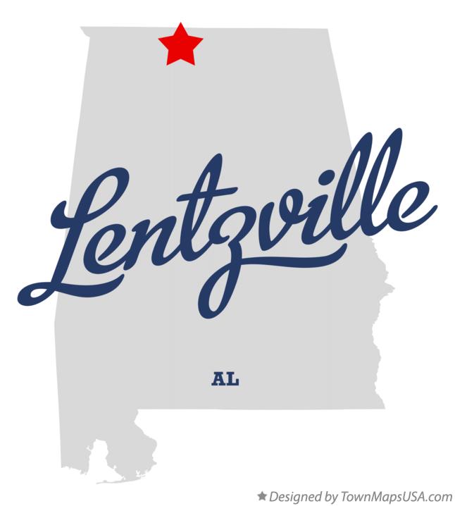 Map of Lentzville Alabama AL
