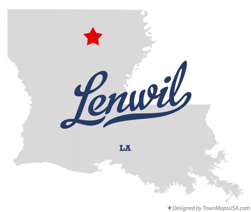Map of Lenwil Louisiana LA