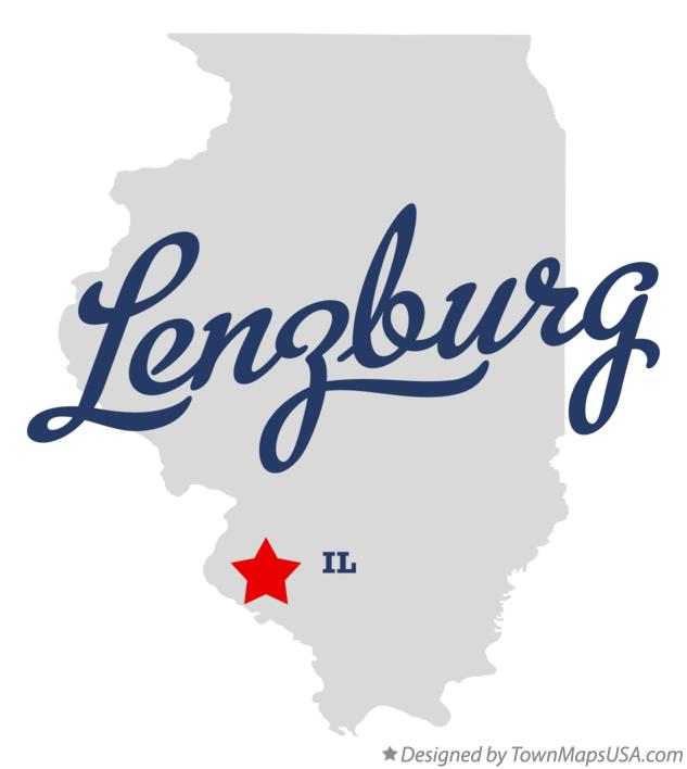 Map of Lenzburg Illinois IL