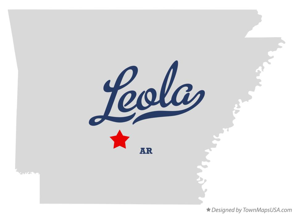 Map of Leola Arkansas AR