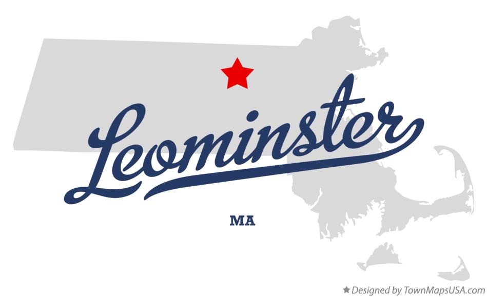 Map of Leominster Massachusetts MA