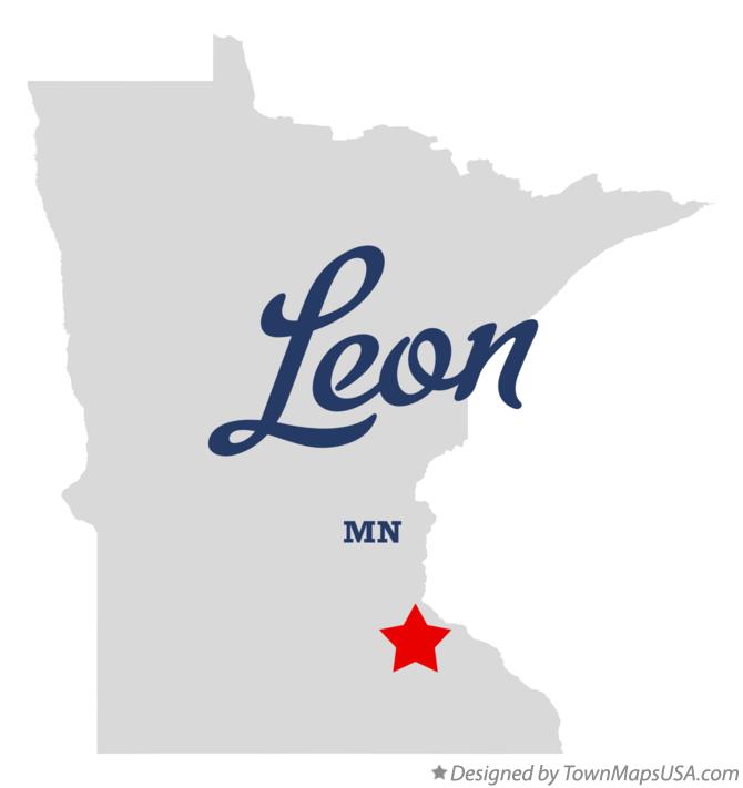 Map of Leon Minnesota MN