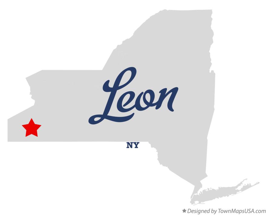 Map of Leon New York NY