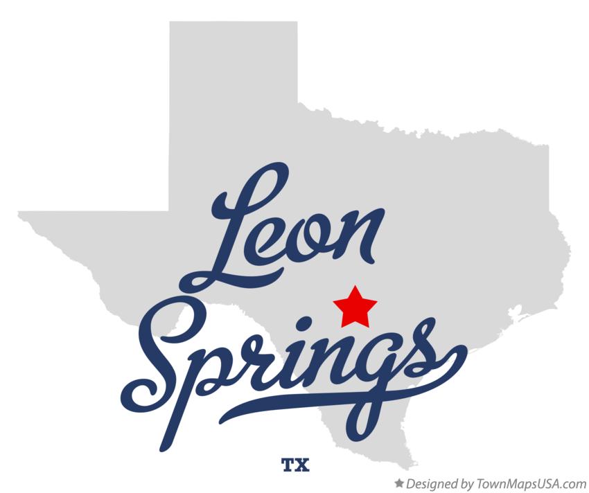 Map of Leon Springs Texas TX