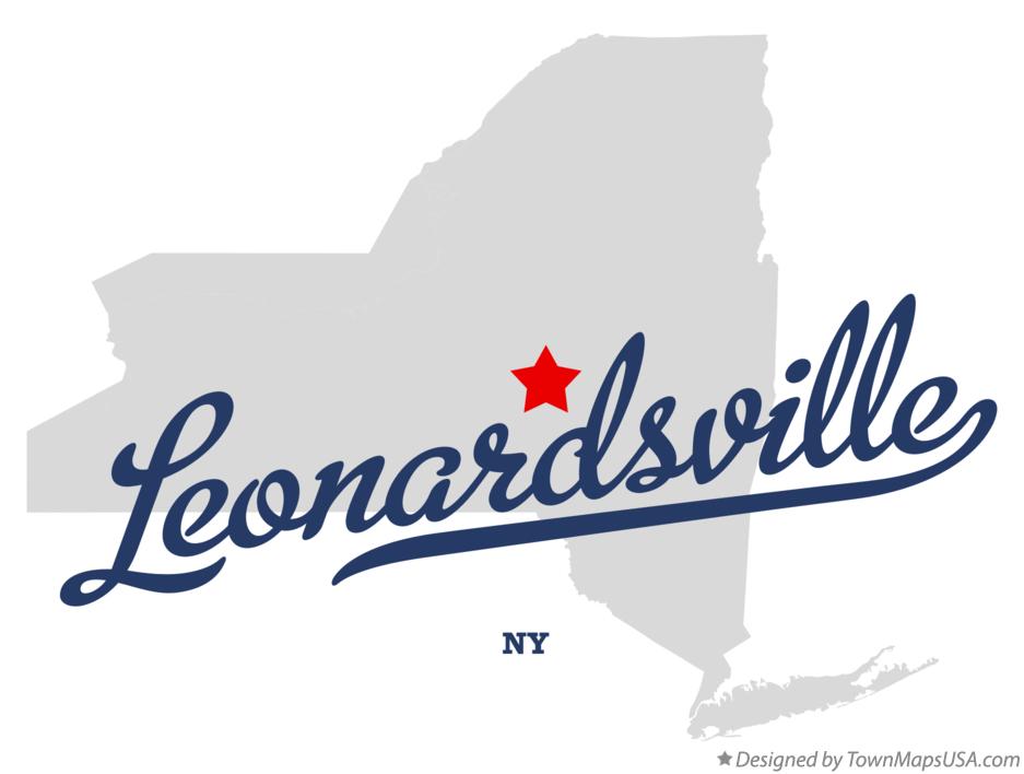 Map of Leonardsville New York NY