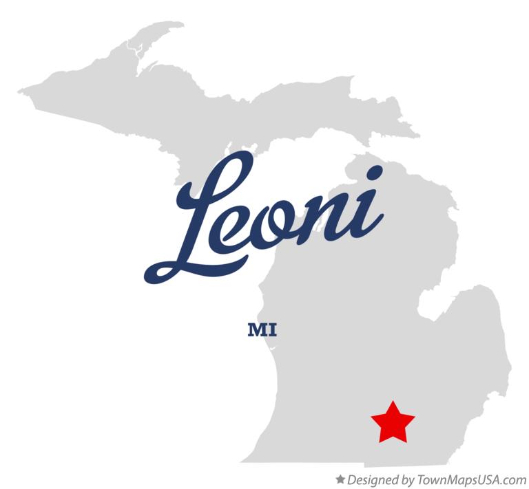 Map of Leoni Michigan MI