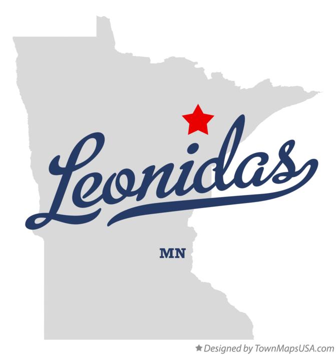 Map of Leonidas Minnesota MN