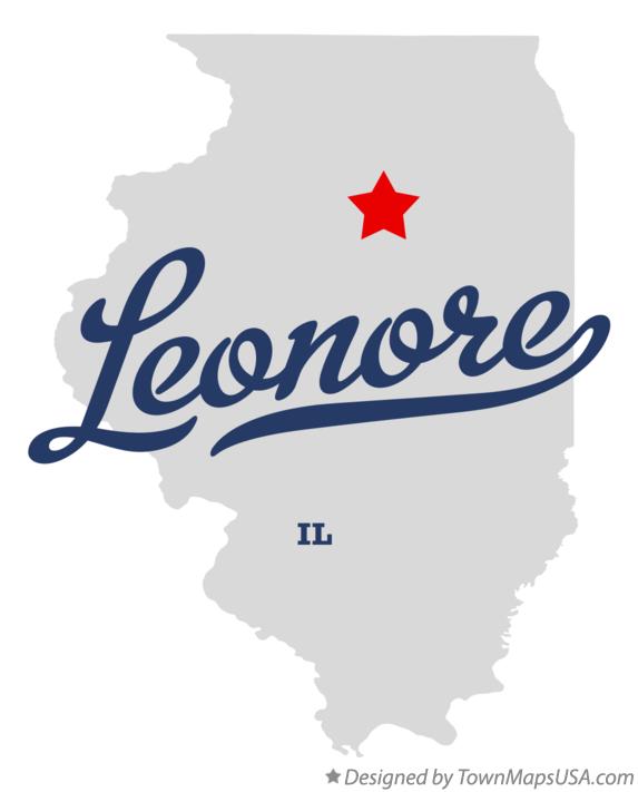 Map of Leonore Illinois IL
