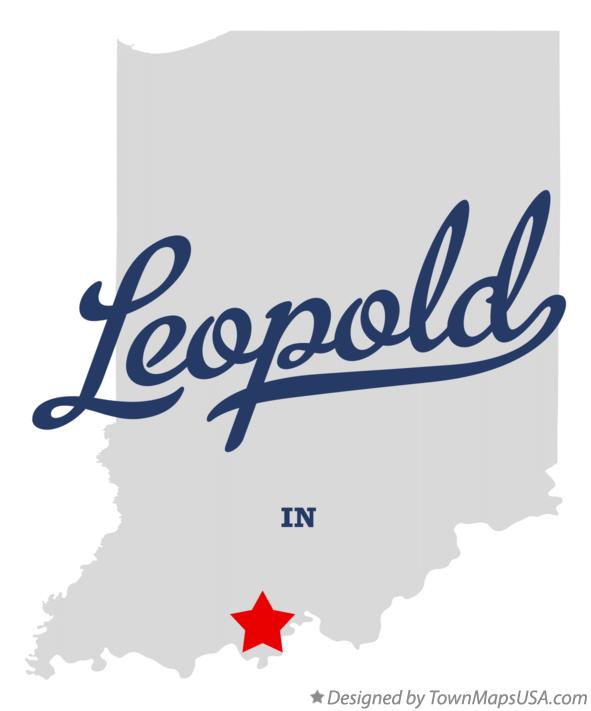 Map of Leopold Indiana IN