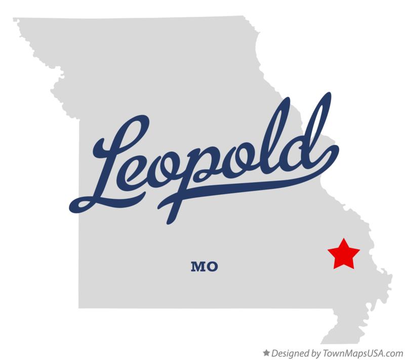 Map of Leopold Missouri MO