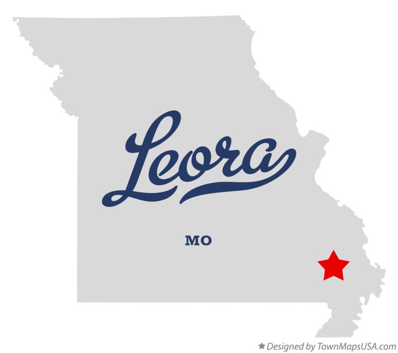Map of Leora Missouri MO