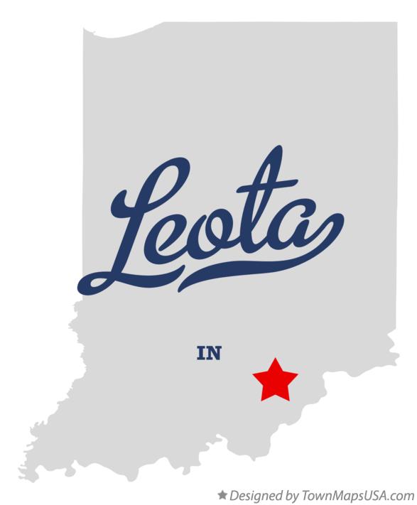 Map of Leota Indiana IN