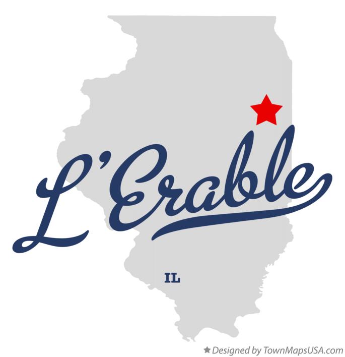 Map of L'Erable Illinois IL