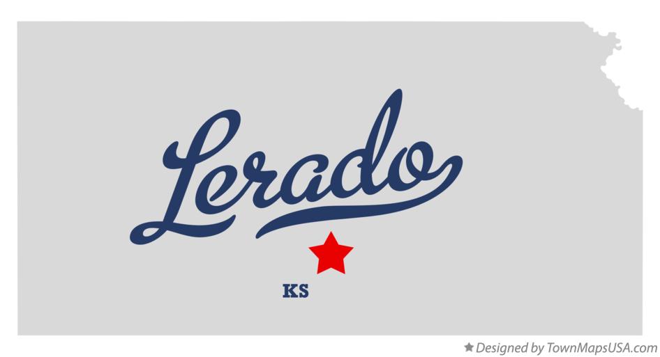 Map of Lerado Kansas KS