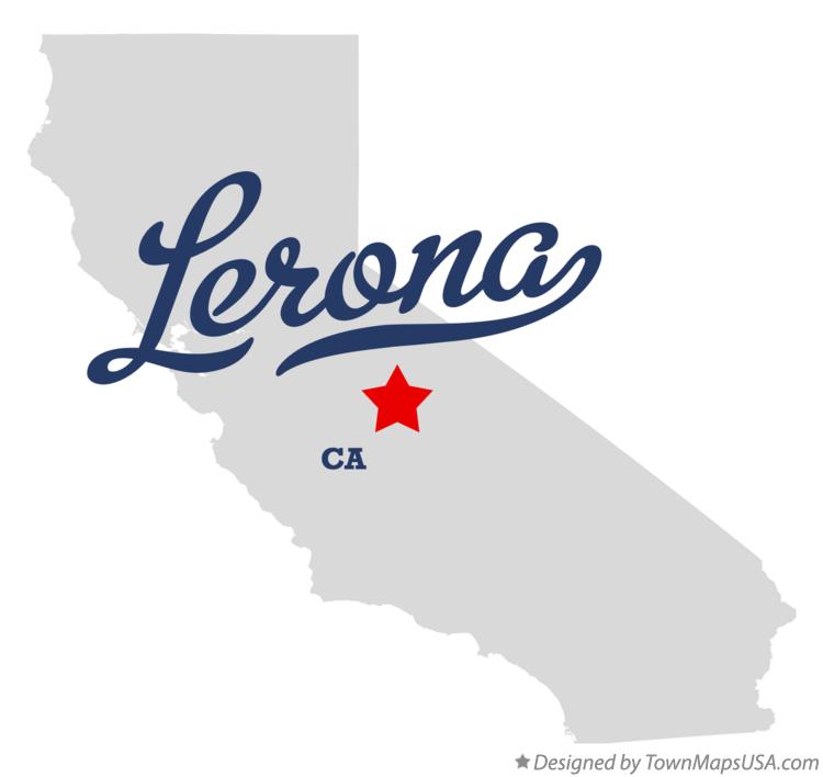 Map of Lerona California CA