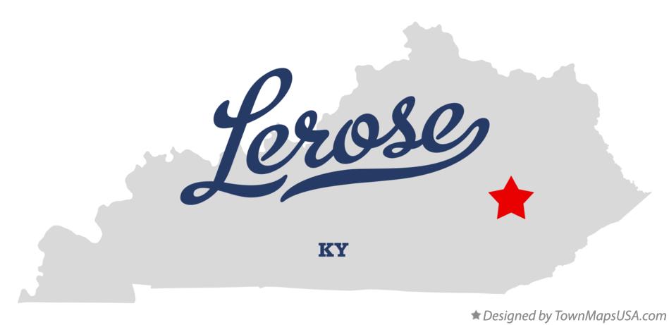 Map of Lerose Kentucky KY