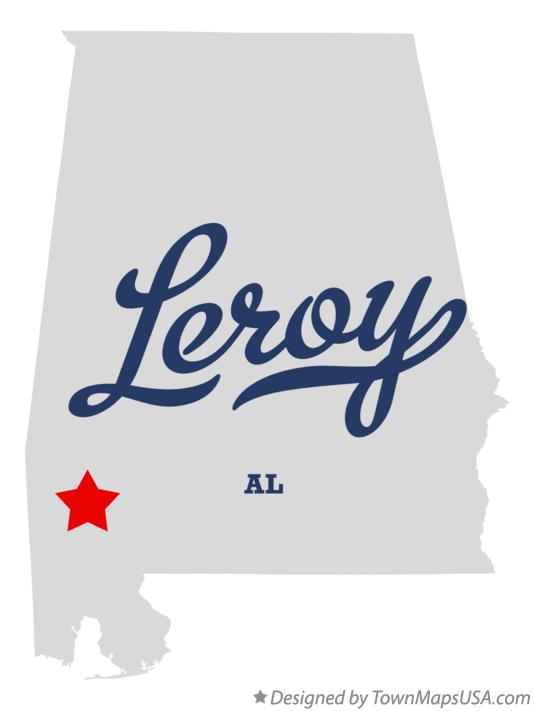 Map of Leroy Alabama AL