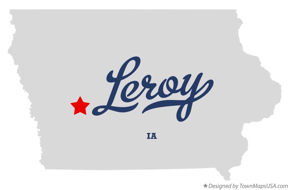 Map of Leroy Iowa IA