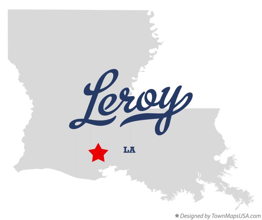 Map of Leroy Louisiana LA