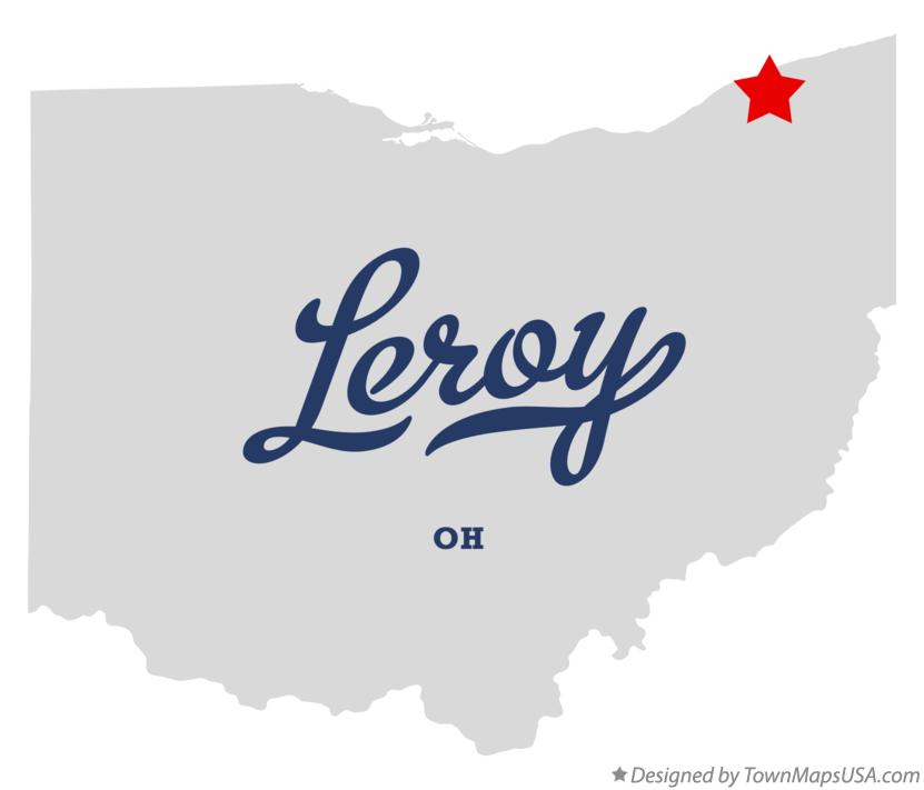 Map of Leroy Ohio OH