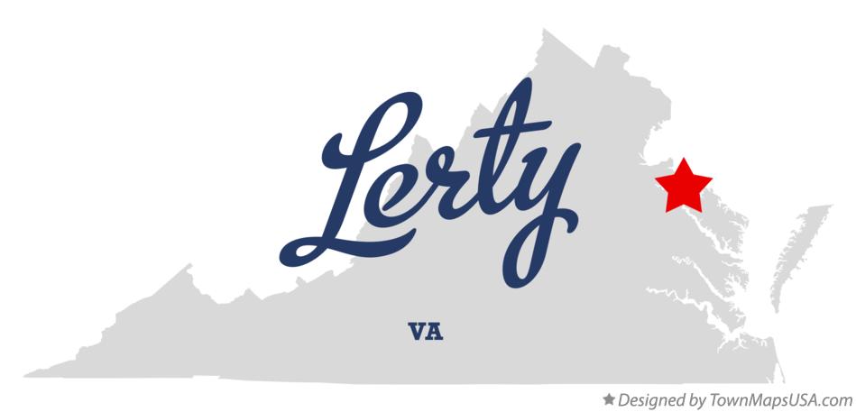 Map of Lerty Virginia VA