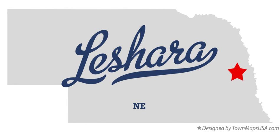 Map of Leshara Nebraska NE