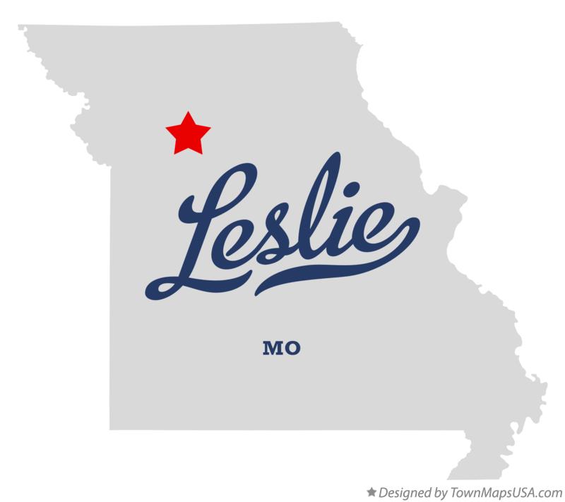 Map of Leslie Missouri MO