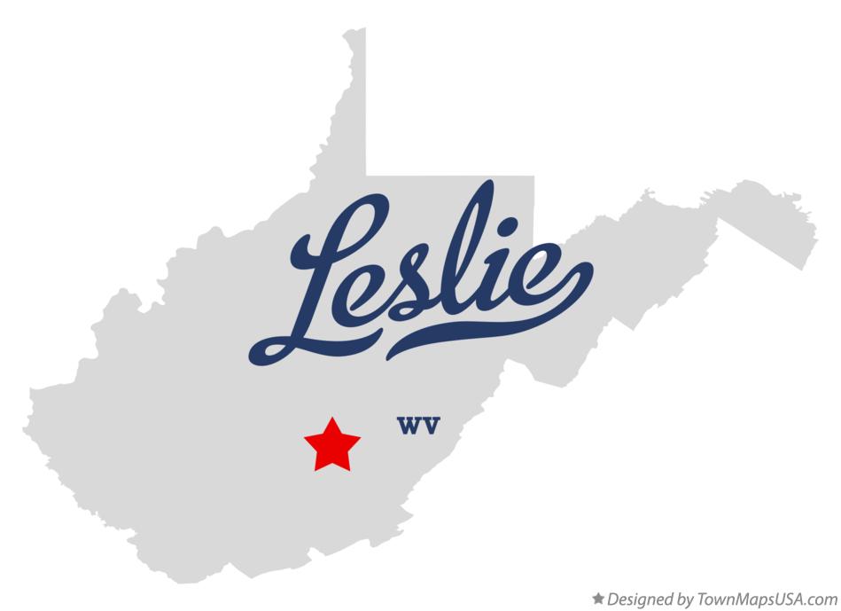 Map of Leslie West Virginia WV